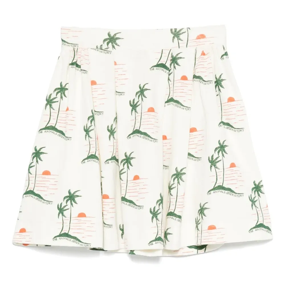 Юбка с графичным принтом