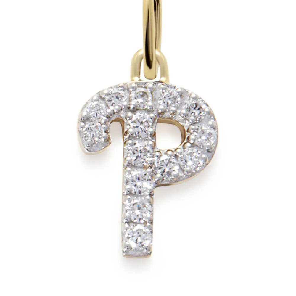 Колье с подвеской P