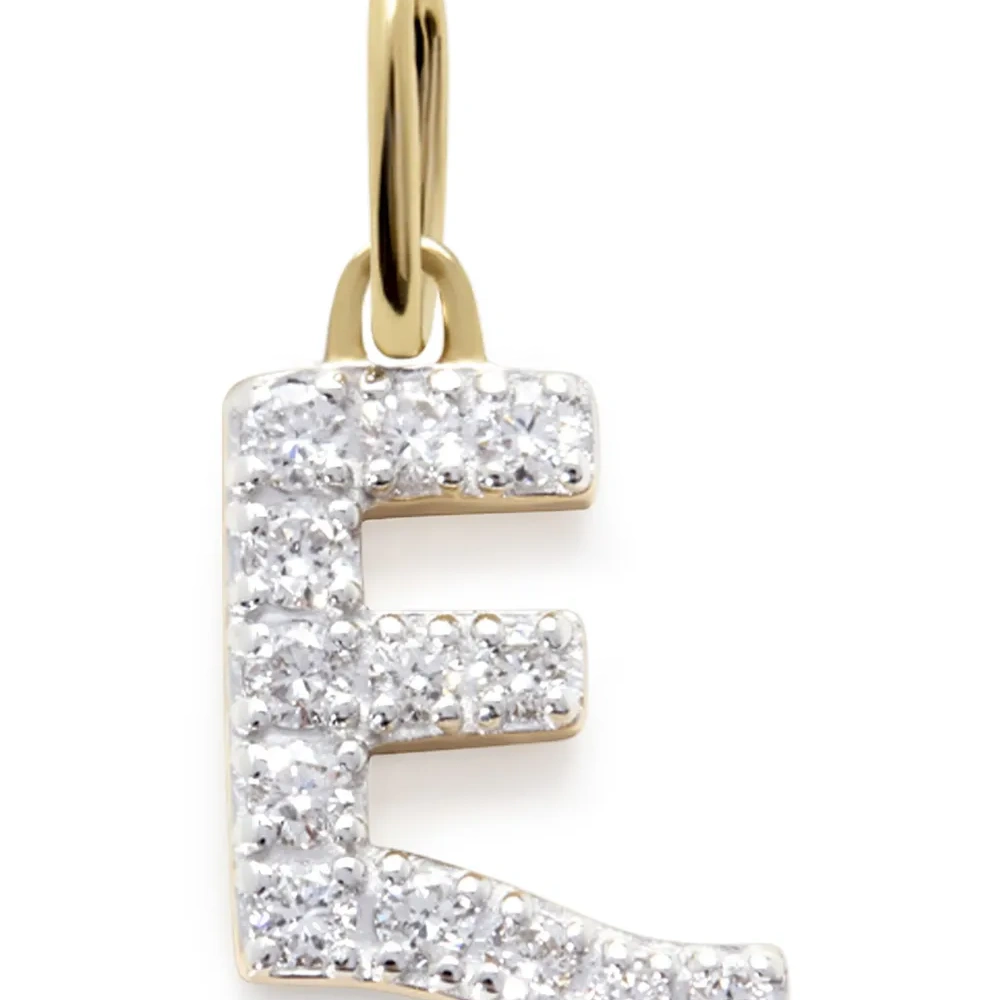 Колье с подвеской E