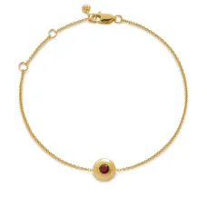 Позолоченный браслет July Birthstone