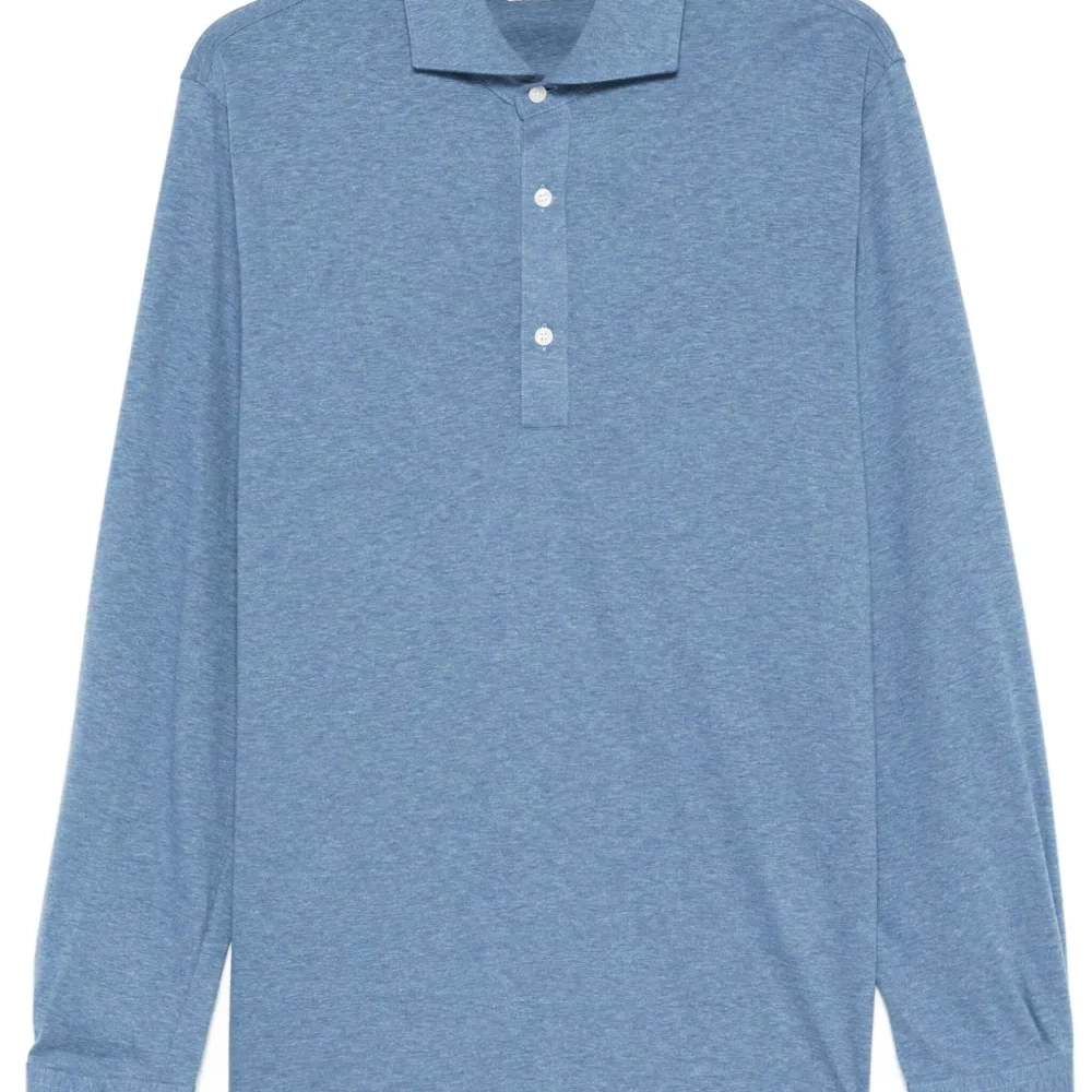 Меланжевая рубашка поло