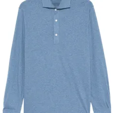 Меланжевая рубашка поло