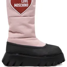 Стеганые ботинки с аппликацией