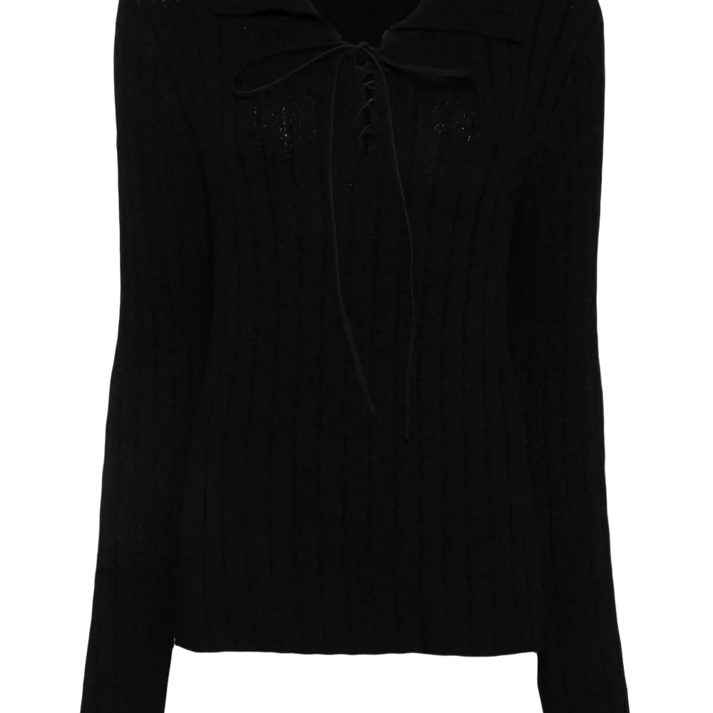 Джемпер со шнуровкой