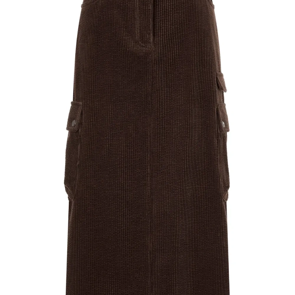 Вельветовая юбка карго