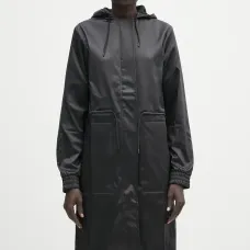 Парка с капюшоном и карманами на шнурке