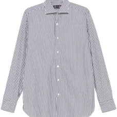 Рубашка в тонкую полоску