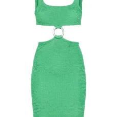 Платье миди со сборками