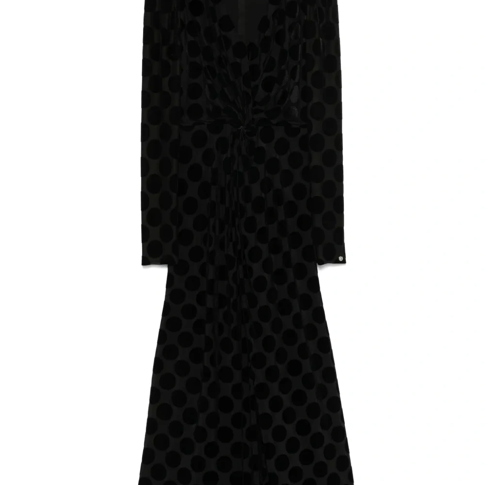 Платье миди в горох