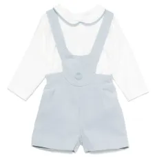 Комплект из  вельветового комбинезона и боди