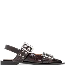 Балетки с пряжками