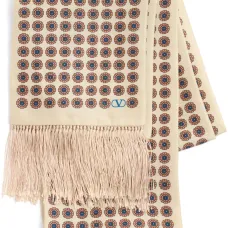 Шелковый платок с принтом