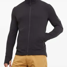 Толстовка на молнии с высоким воротником