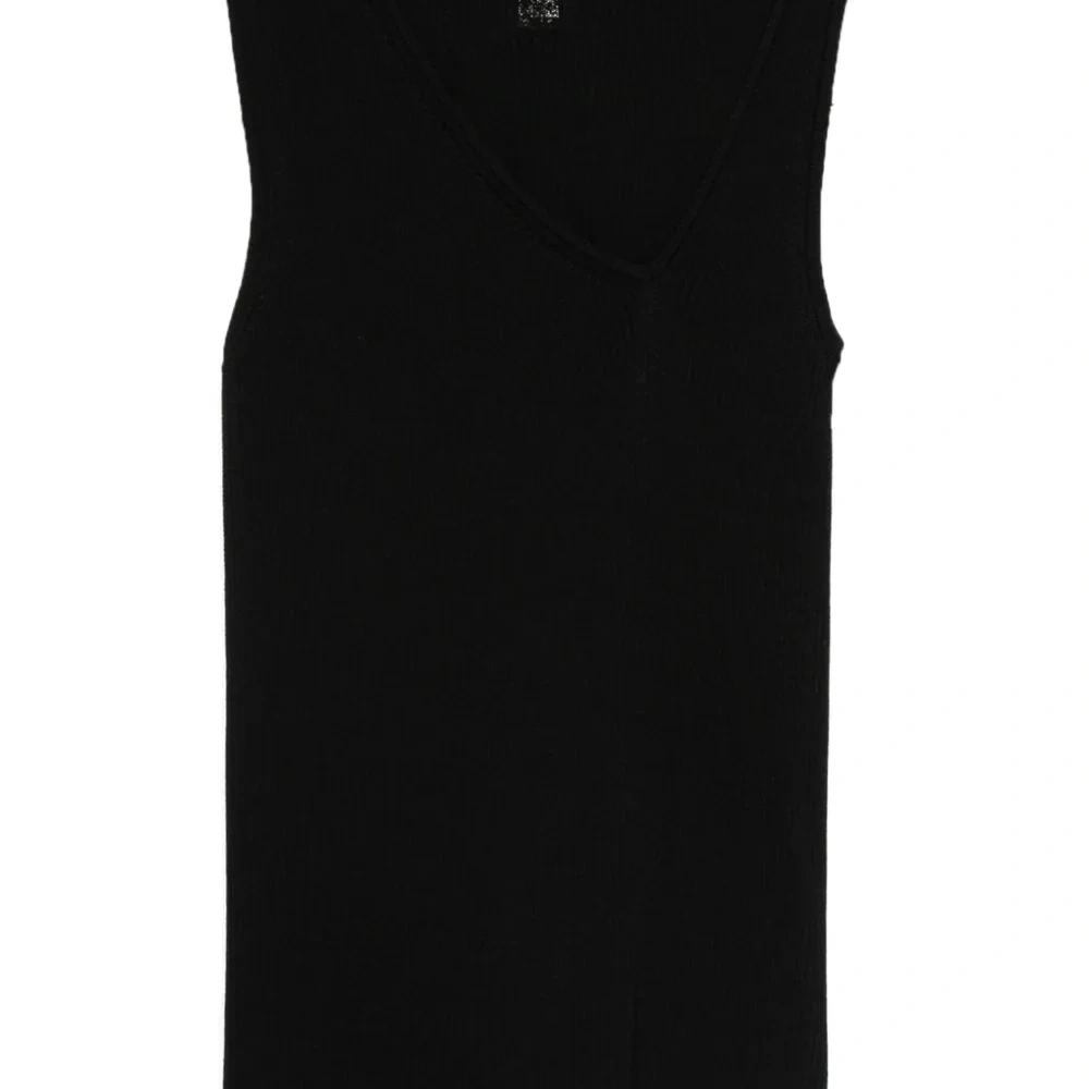 Трикотажный топ асимметричного кроя