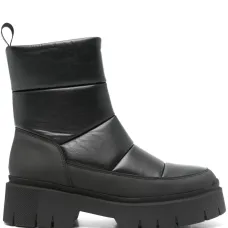 Дутые ботинки из искусственной кожи