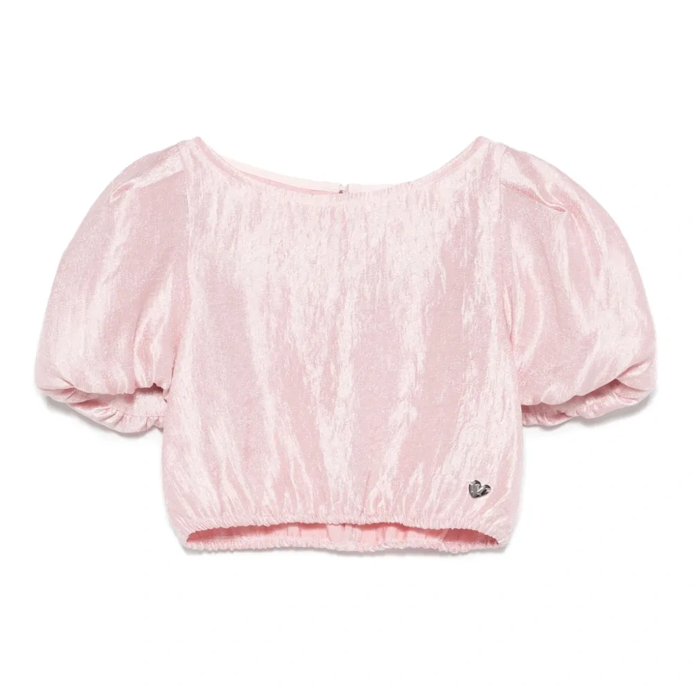 Блузка с эффектом металлик