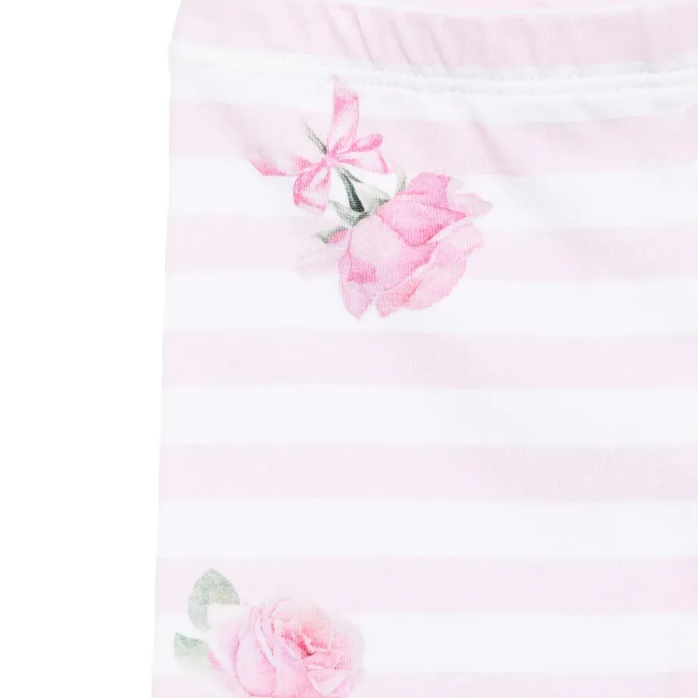 Комплект из топа и брюк с принтом