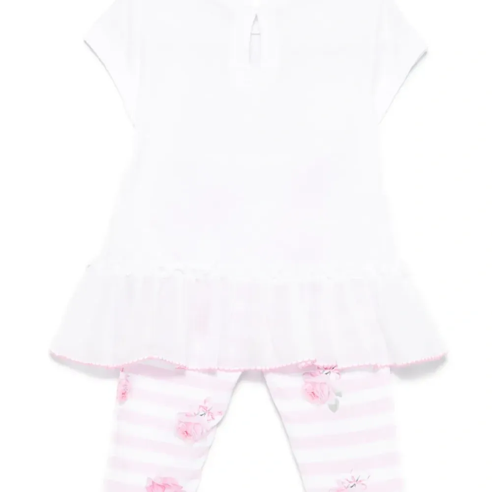 Комплект из топа и брюк с принтом