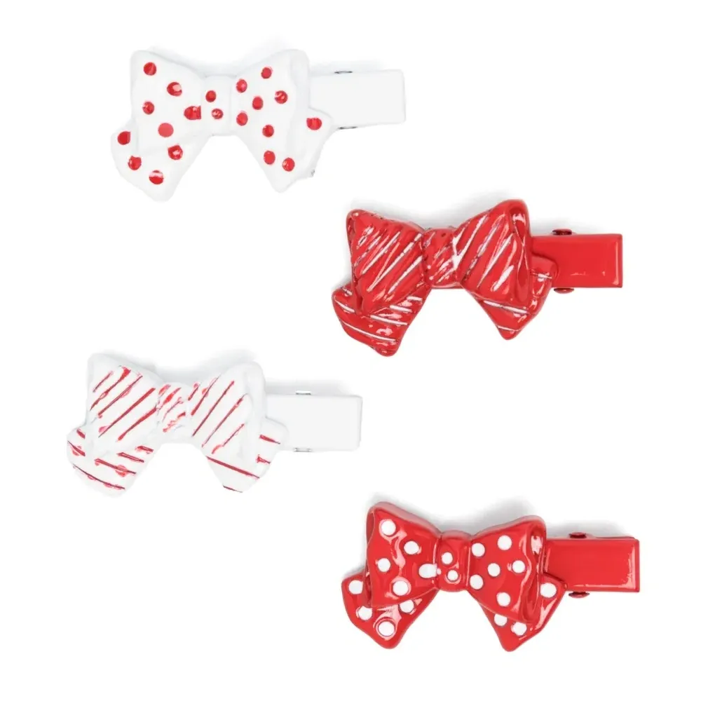 Набор из четырех заколок для волос с бантом Набор из четырех заколок для волос с бантом