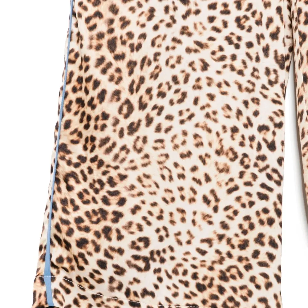 Брюки с леопардовым принтом