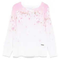 Свитер с цветочным принтом