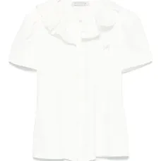 Рубашка с оборками на воротнике