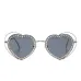 Солнцезащитные очки с оправой в форме сердца