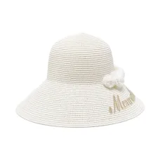 Шляпа с цветочной аппликацией