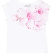 Футболка с цветочным принтом