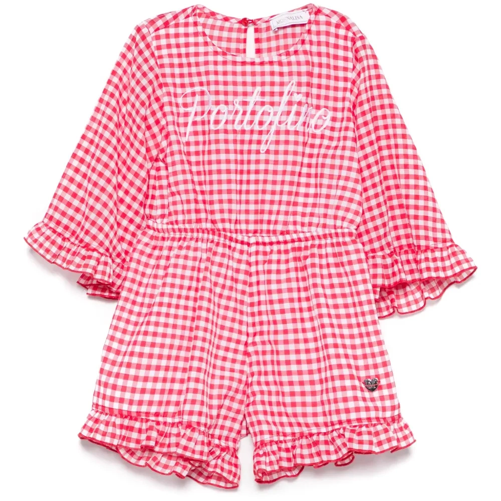 Клетчатый комбинезон