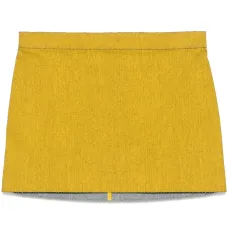 Вощеная юбка мини