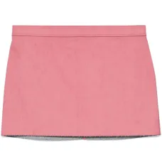 Вощеная юбка мини