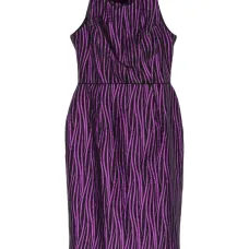 Платье миди с высоким воротником