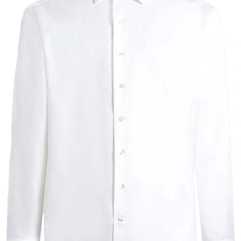 Жаккардовая рубашка с узором пейсли