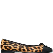 Балетки с контрастным носком Балетки с контрастным носком