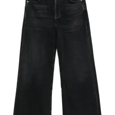 Широкие джинсы средней посадки