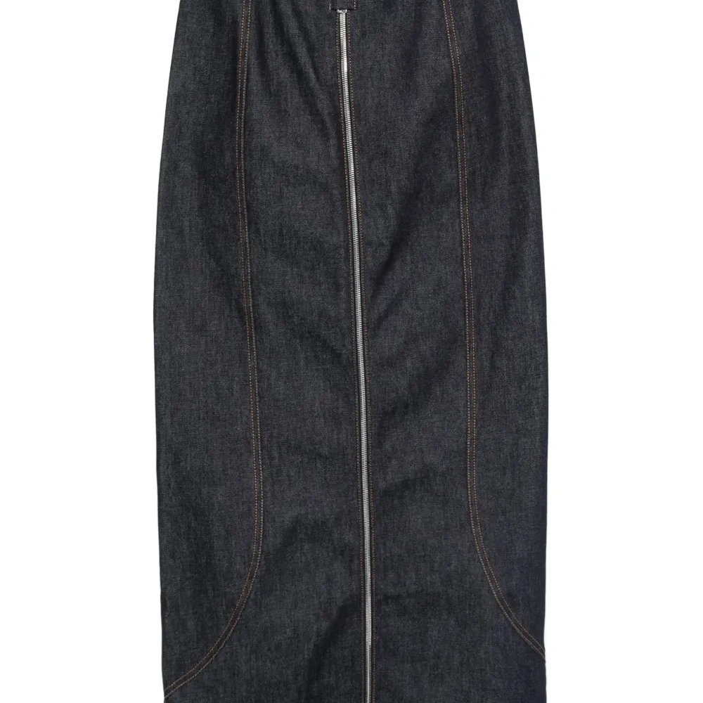 Джинсовая юбка макси