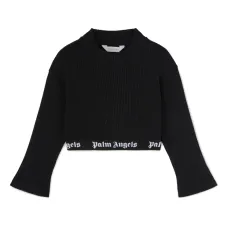 Топ с люрексом и логотипом