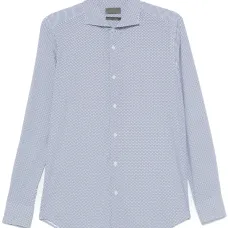Рубашка с геометричным принтом