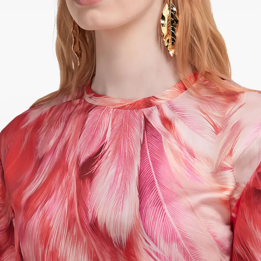 Серьги в форме листьев