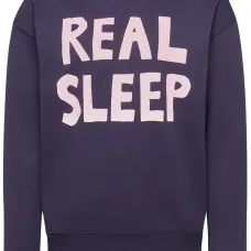 Толстовка с принтом Real Sleep