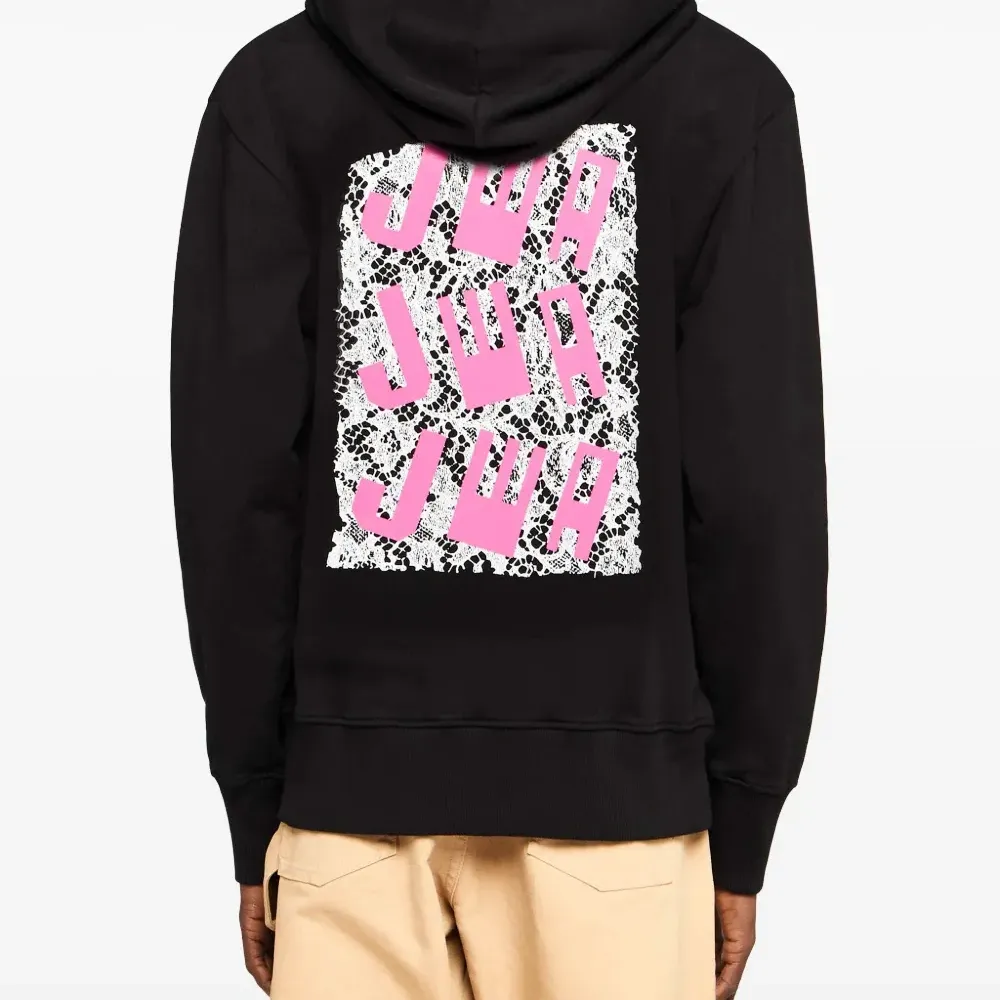 Худи с кружевной вставкой