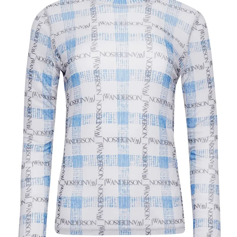 Клетчатый топ с логотипом