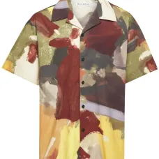 Рубашка с абстрактным принтом