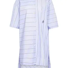 Платье-рубашка с асимметричным подолом