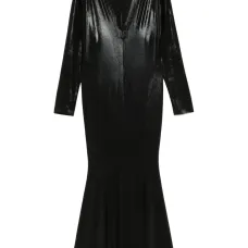 Платье с V-образным вырезом