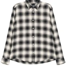 Клетчатая рубашка с длинными рукавами