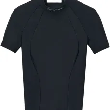 Топ с воротником-стойкой