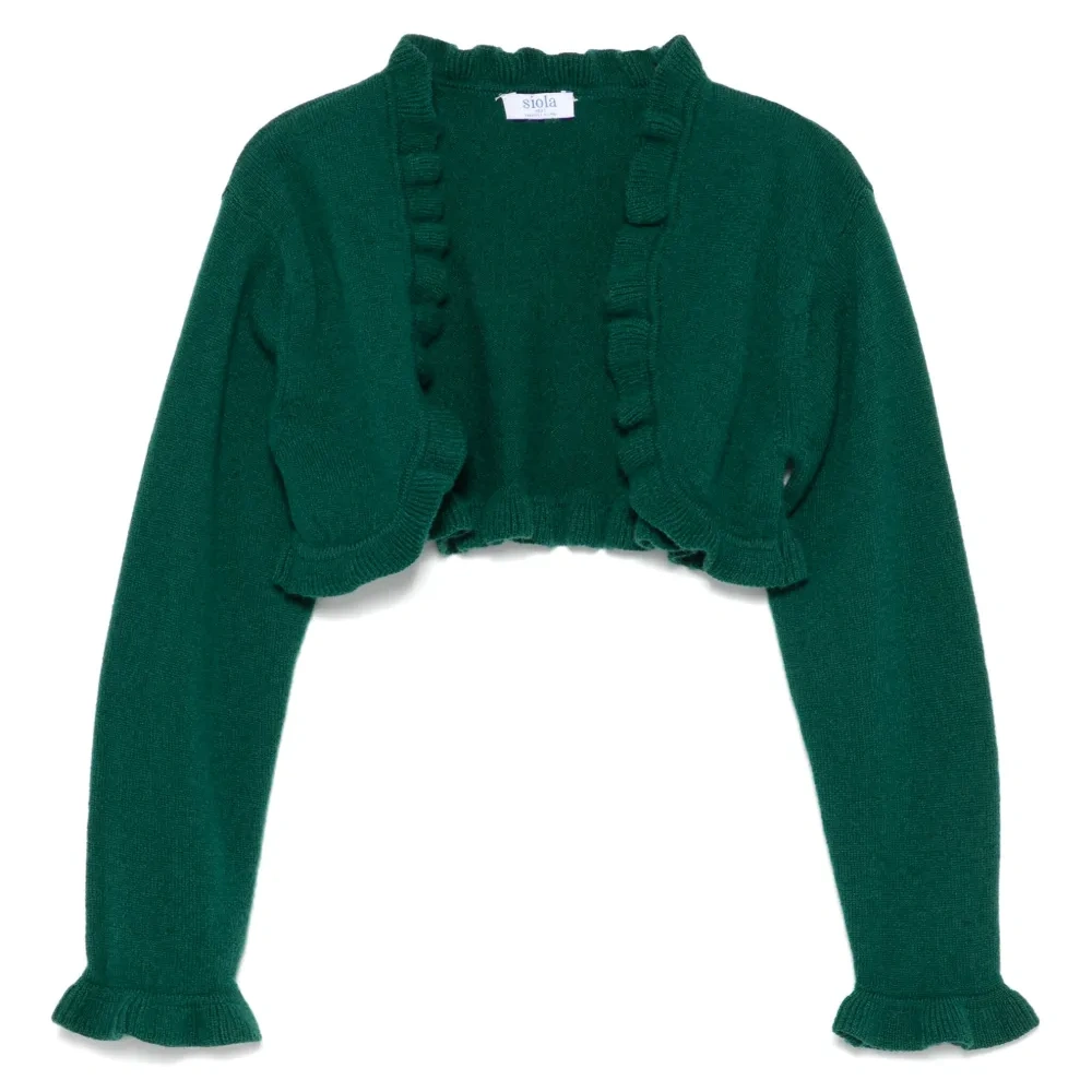 Кардиган с оборками