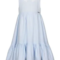 Платье с контрастным воротником